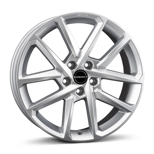 Kia e-Niro paketin Borbet N 65738 crystal silver 6.5x17 jako: 5x114.3 et: 40 Alumiinivanne – vannemallin kuva