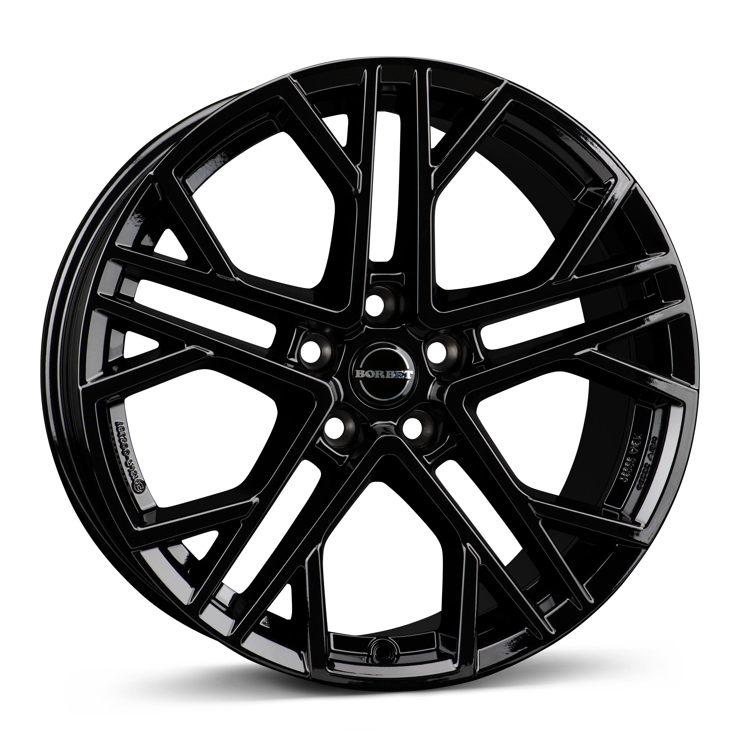 Nissan Ariya paketin Borbet XV 85930 black glossy 8.5x19 jako: 5x114.3 et: 35 Alumiinivanne – vannemallin kuva