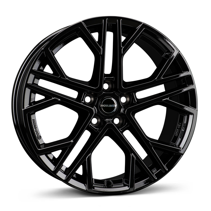 Nissan Ariya paketin Borbet XV 85930 black glossy 8.5x19 jako: 5x114.3 et: 35 Alumiinivanne – vannemallin kuva
