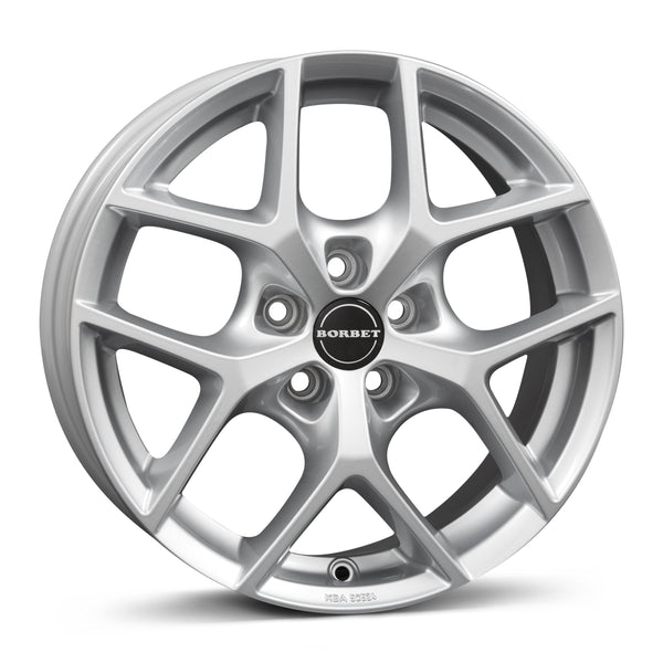 Borbet Y 65632 crystal silver 6.5x16 jako: 5x114.3 et: 40 Alumiinivanne – mallikuva