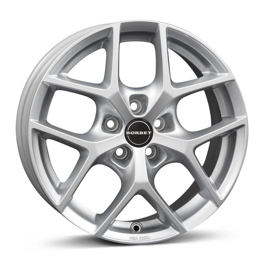 Nissan Leaf ZE1 paketin Borbet Y 65632 crystal silver 6.5x16 jako: 5x114.3 et: 40 Alumiinivanne – vannemallin kuva