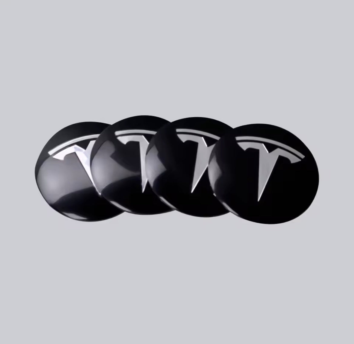 Självhäftande Tesla-märken för fälgcentrum