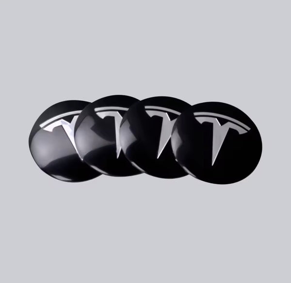 Självhäftande Tesla-märken för fälgcentrum
