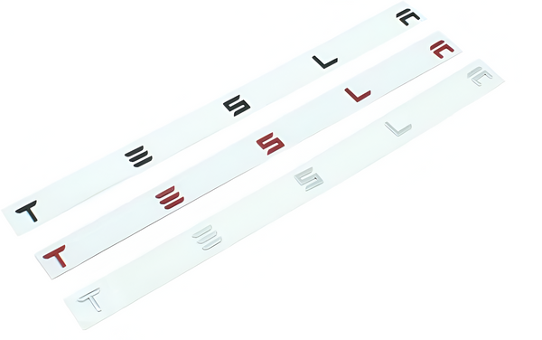 TESLA lettering sticker set – product image 2