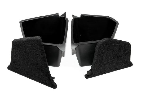 Tesla Model Y boot storage bins with fabric lids