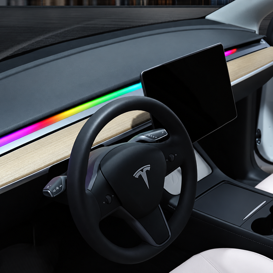 Tesla Model 3/Y -kojelaudan valonauha