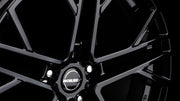 BORBET XV black glossy – valmistajan mallikuva. Vanteen tarkat mitat ja pulttijako tuotetiedoissa. Kuva: BORBET.