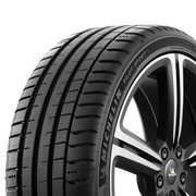 Michelin Pilot Sport 5 – valmistajan yksityiskohtakuva. Kuvan vanne ei sisälly renkaan hintaan. Kokomerkinnät ovat esimerkkikoosta.